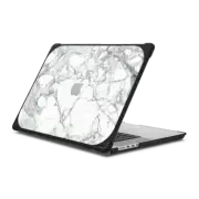 MacBook Pro 16-inch (M1 - M4) Bounce Case Martble Pattern with transparent apple logo