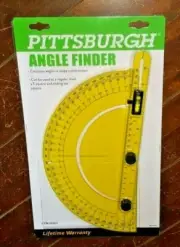 Angle Finder: Use as a Regular Level, a T-Square & Sliding Set Square ~ #94963