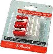 Pencils Sharpener & Point Protectors Set Ideal for Charcoal,Pastel,Graphite,Eyeb