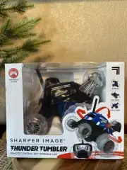 Thunder Tumbler Wireless Remote Control Spinning Car by Sharper Image Black*New