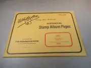 "WHITEACE" HISTORICAL STAMP ALBUM PAGES PALAU SINGLES PA-13 1996 FREE SHP.