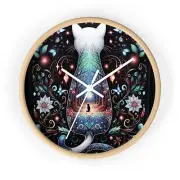 Modern Wall Clock for Home Decor, Office Decor, Minimalist Wall Clock, Black and