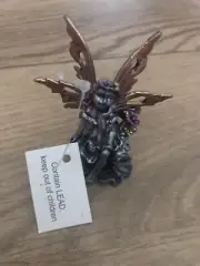 Mini Pewter Fairy Statue Figurine 2.5”x2.5”