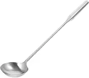 Stainless Steel Long Handle Soup Spoon for Cooking Multi-use Wok Ladle Kitchen Utensil Ergonomic Design for Home Restaurant Canteen Chef and Hotel