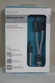 NEW Belkin Stereo Link Cable For IPOD - Nano Compatible