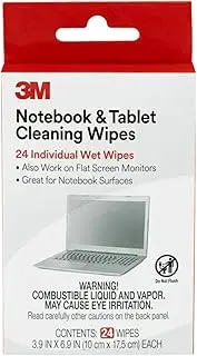 3M Notebook Screen Cleaning Wipes, 10cm x 17.5cm (CL630), White