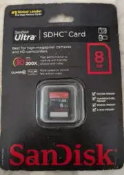 SanDisk 8GB Class 10 Ultra SDHC Card