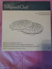 Pampered Chef Microwave Chip Maker Set of 2 New 1241