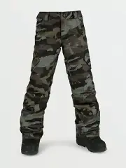 Brand New Girls 2021 Volcom Silver Pine Insulated Snowpants Service Green Medium
