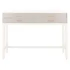 SAFAVIEH Estella 13 in. White Rectangle Wood Console Table with Drawer