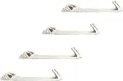 [gekks] Women's No Show Non Slip Sock Liner Inserts for Flats, Shoe Socks with Odor-Relief Silver Technology, Nude, Large (US: 9-11.5), Pack of 4, Nude, Large