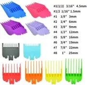 10Pcs Hair Clipper Limit Cutting Guide Comb Guards Tool Set For WAHL Clippers
