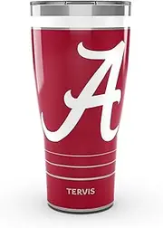 Tervis Traveler Alabama Crimson Tide - MVP Triple Walled Insulated Tumbler Travel Cup Keeps Drinks Cold & Hot, 30oz, Stainless Steel