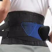 Lumbar Lower Back Support Brace Double Strap Pain Relief Orthosis Waist Belt