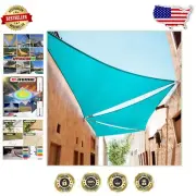 Custom-Made 6' Triangle Sun Shade Sail in Turquoise - 3- Included