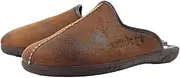 [Lazy Dogz] Mens Tees II Faux Leather Slip-on Slippers