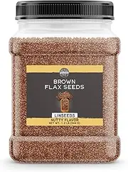 Birch & Meadow Brown Flax Seeds, 1.2 lb, Nutty Flavor, Linseeds, Egg Replacement