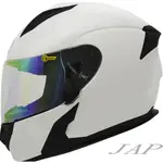 THH T810S 素色 白色 淺電鍍鏡片 全罩式 安全帽