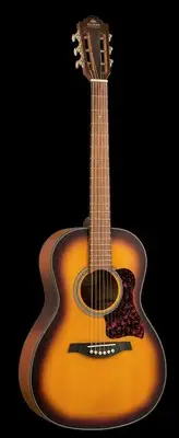 Gilman GPA10TS Parlour Acoustic Guitar Tobacco Sunburst Satin