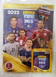 PANINI FIFA 365 2022 Starterpack 1 Album + 4 Packs + 6 Free Stickers New &Sealed