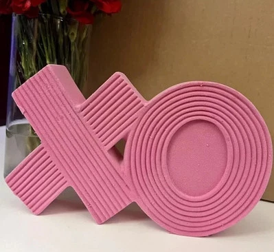 New Target Spritz Valentine's Day XO Flocked Pink Valentines Decor