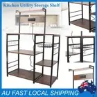 Extra Large Bakers Rack Microwave Stand Vintage Kitchen Storage Shelf Coffee DIF