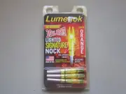 Burt Coyote Lumenok Lighted Nock SL3 HD Orange 3 Pack #00033