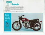 1968 Triumph 650 Bonneville T120R motorcycle Picture/ spec Sheet(Reprint) $7.50