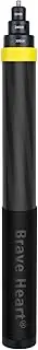 Inksoon 36cm to 3m 9.8ft 118inch Super Long Carbon Fiber Invisible Selfie Stick for Insta360 X5 Insta 360 X5 X4 X3 X2 X Action Cameras Accessories (Gold)