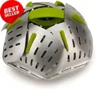 Bloom Steel Stainless-Steel Folding Steamer Basket, Green