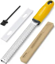 Professional Stainless Steel Lemon Zester & Grater - Premium Kitchen Tool for...