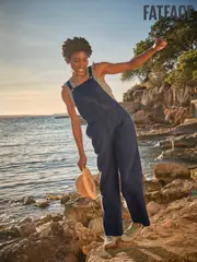 FatFace Navy Doubles Jumpsuit (AK9260) | $136