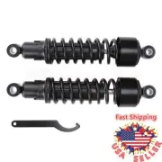 Pair 11.75" Black Rear Shocks For Harley Sportster XL 883 1200 FXR Super Glide