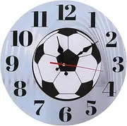 YARNOW Creative Soccer Wall Clock Vintage Decorative Silent Clock for Living Bedroom Unique Mute Design for Office Classroom Decor Durable Easy to Install