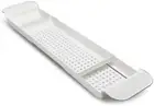 Expandable Bath Tray Caddy Bathroom Holder over Bathtub Shelf Support Plastic