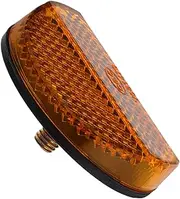 GANAZONO Reflective Sheet Reflector for Bike Riding Bicycle Reflectors for Adult Bikes Safety Reflectors Bicycle Reflective Spokes Stroller Reflector Golf Cart Reflectors Orange Plastic