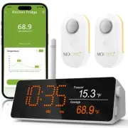 WiFi Remote Thermometer Freezer Alarm, 1/3 Mile Long Range, IP66 Waterproof, ...