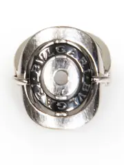 18K White Gold Astrale Cerki Ceramic Ring