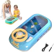 SteerJoy Driving Simulator - Musical Steering Wheel Toy for Toddlers, Car Racing Adventure Game (Color-b)