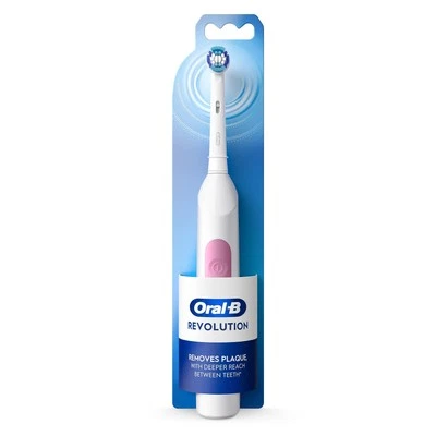Oral B Revolution Battery Toothbrush with Precision Clean Replacement Head