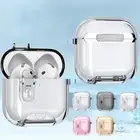 For Airpods Pro 2nd 4th Gen PC+TPU Lock Case Anti-Yellowing with Phone KickStand