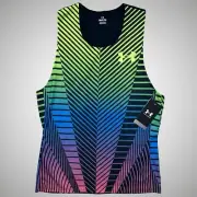 NWT $80 Under Armour UA Rush Run Distance ‘23 Singlet Tank Top Size Small Fitted
