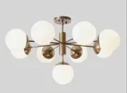 Gorgeous Mid Century Sputnik Chandelier 9 Light Modern Handmade Brass DECO SLAD