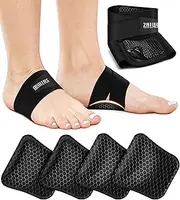 ZAIWOO Wearable Arch Support Inserts for Women & Men – 2 Adjustable Heights, Non-Slip Breathable – Plantar Fasciitis Relief Arch Band for Flat Feet, High Arches