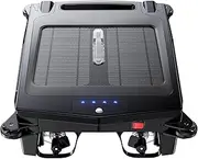 Solar Powered Pool Skimmer Robot Cleaner, Automatic Solar Pool Skimmer Robot Pool Cleaner Robot Pool Robot Pool Net Skimmer with Basket Automatic Obstacle Avoidance Dual Charging Options