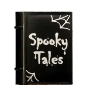 NEW LEGO - Figure Accessory - Book (2 x 3) 'Spooky Tale' Black x 1 - Spooky Boy