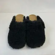 Birkenstock New w/ Box Papillio Fanny Teddy Black Shearling Regular Select Size