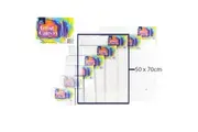 10 x Blank Painting Canvas Artist Stretched White Primer Oil Acrylic Board Frame 5070