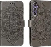 for Samsung Galaxy A05s 4G Case Wallet with Card Holder Kickstand Magnetic Soft Leather Flip Fold Case for Samsung A05s Cover (Gray)