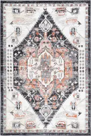 Artique Traditional Cream Black Rug